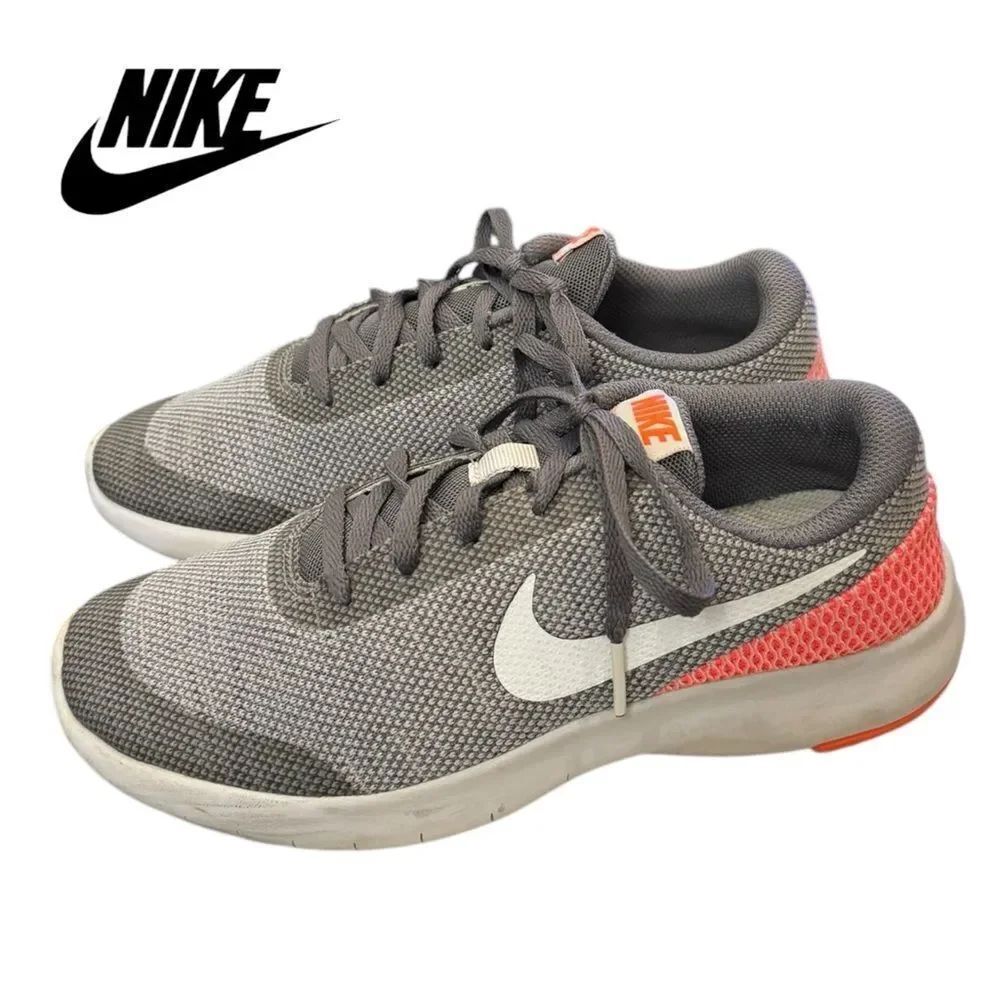 Nike Flex Experience RN Youth Grey Gunsmoke Running Shoes Sneakers 5 5Y